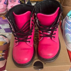 Hot Pink Dr.Marteens Toddler Boots